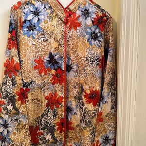 Alfred Dunner Multicolor Floral Blazer